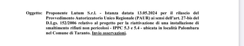 No alla riapertura della discarica LUTUM